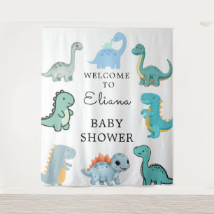 Little Dinosaur Cute Baby Shower Tapestry
