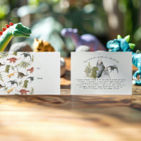 Little Dinosaur | Display Shower Invitation Insert