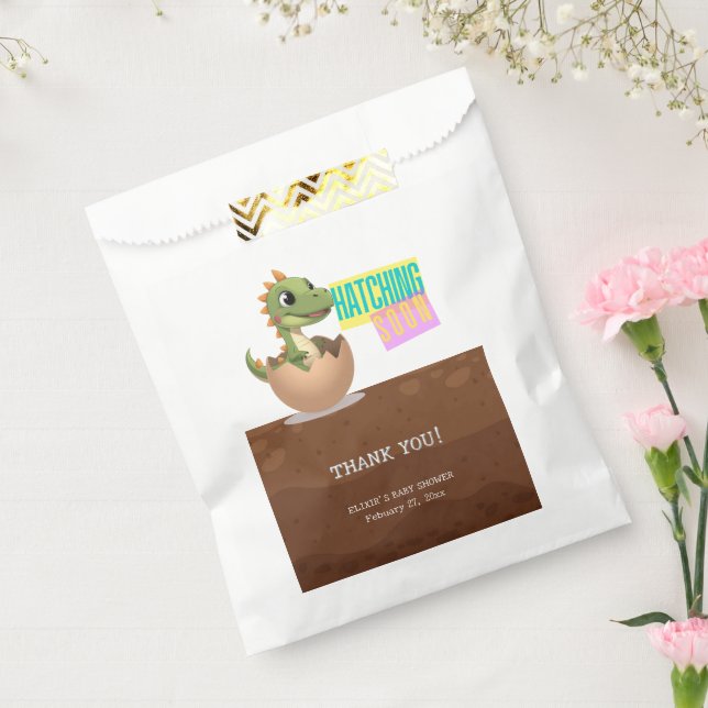 Little Dinosaur Hatching Soon Favour Bag (Sealed)