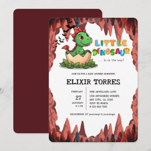Little Dinosaur Is on the Way Invitation