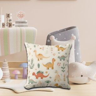 Little Dinosaurs Beige Neutral Tones Cushion