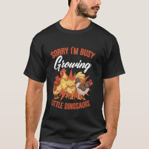 Little Dinosaurs Chicken Farmer Farming Animals Ch T-Shirt