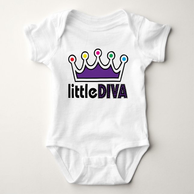 Little Diva Baby Bodysuit (Front)