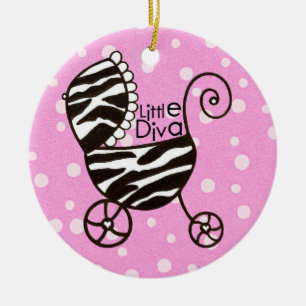 "Little Diva" to Personalise - Ornament