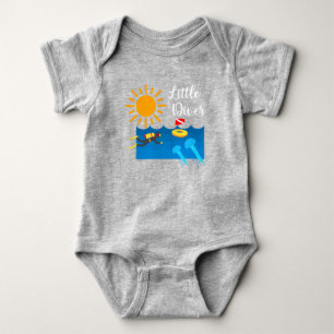 Little Diver with Jelly Fish - Baby Jersey Bodysui Bodysuit