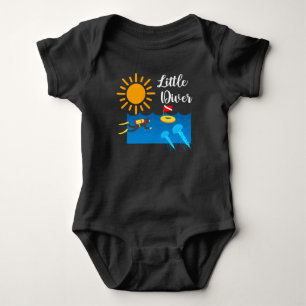Little Diver with Jelly Fish - Baby Jersey Bodysui Bodysuit