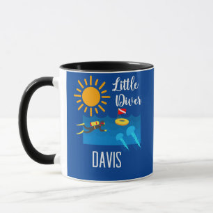 Little Diver with Jelly Fish - Classic Mug