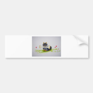 Little Dog Big Bone ( Yorkshire terrier ) Bumper Sticker