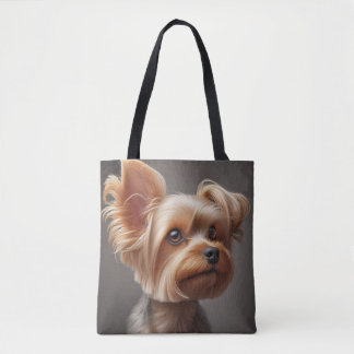 Little Dog Image Tote Bag