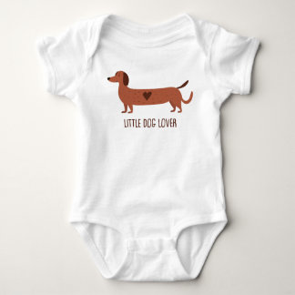 Little dog lover baby bodysuit