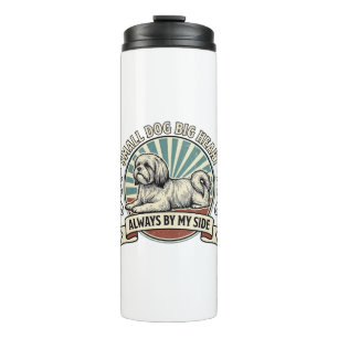 Little Dog Lover Shirt Vintage Engraved Companion  Thermal Tumbler