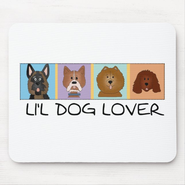 Little Dog Lover Tshirts and Gifts Mouse Pad (Front)