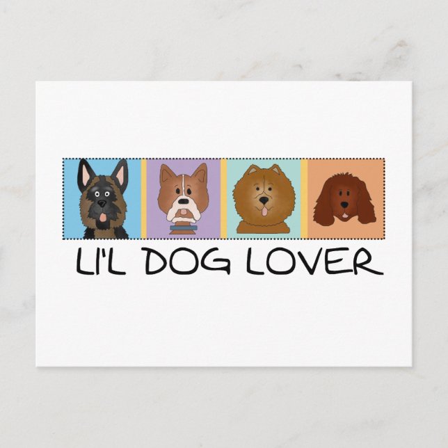 Little Dog Lover Tshirts and Gifts Postcard (Front)