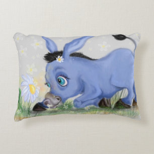 Little Donkey and Daisy - Cute Decorative Cushion