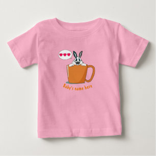 Little Dotty bunny say " I love U"  Baby T-Shirt