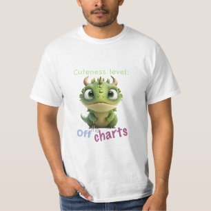 Little Dragon Cuteness Level Cute Adorable Funny T-Shirt