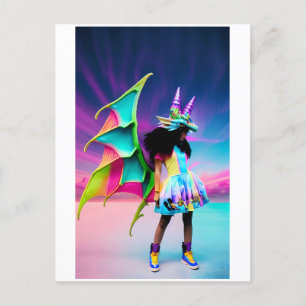 Little Dragon Girl Postcard