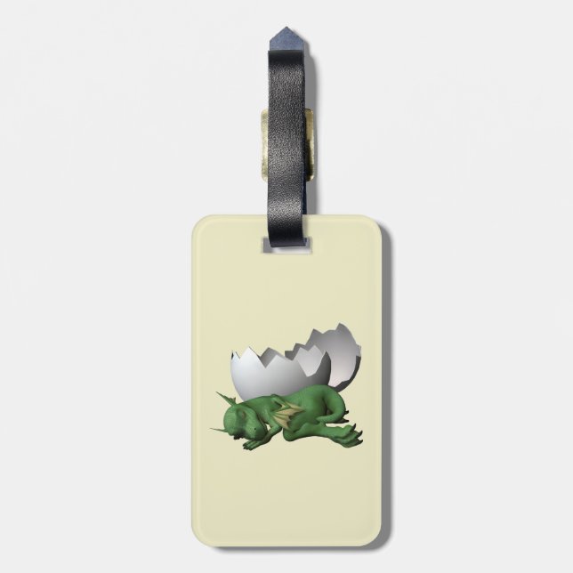 Little Dragon Luggage Tag (Back Vertical)