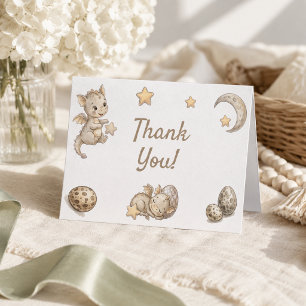 Little Dragon Magical Baby Shower  Thank You Card