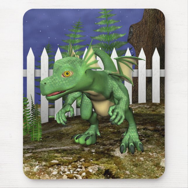 Little Dragon Mouse Pad (Front)