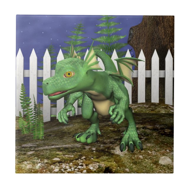 Little Dragon Tile (Front)