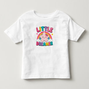 🌈 Little Dreamer Rainbow Clouds For Kids Toddler T-Shirt