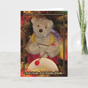 Little Drummer Bear Holiday Card