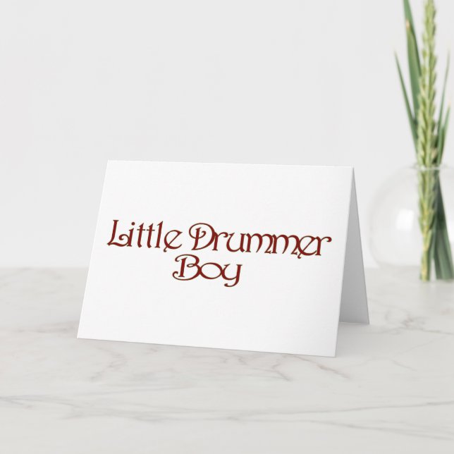 Little Drummer Boy Holiday Card (Front)