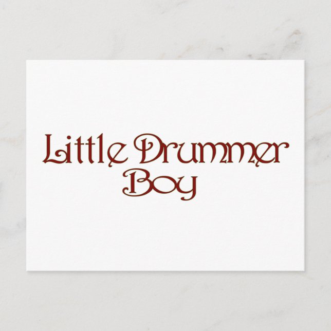 Little Drummer Boy Postcard (Front)