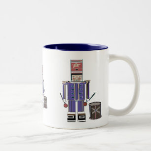 LIttle Drummer Boy Two-Tone Coffee Mug