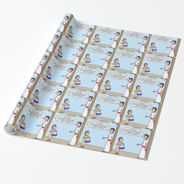 Little Drummer Boy Wrapping Paper (Unrolled)