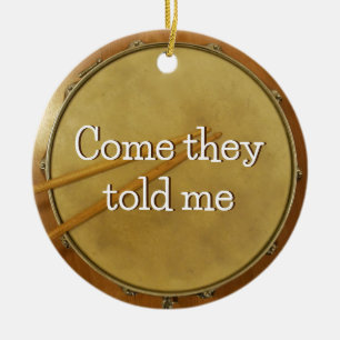 Little Drummer Snare Drum Ceramic Ornament