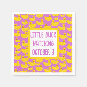 Little Duck Baby Shower Invitation Napkin
