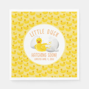 Little Duck Hatching Soon Baby Shower Napkin