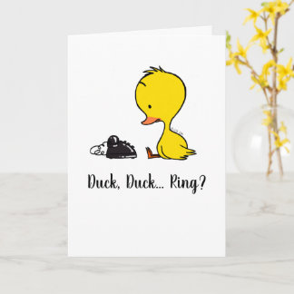 Little Duck Waiting by the Phone Card