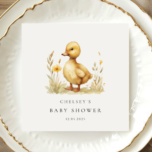 Little Duckling Baby Shower Napkin