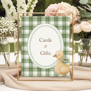 Little Duckling Classic Neutral Baby Shower Poster
