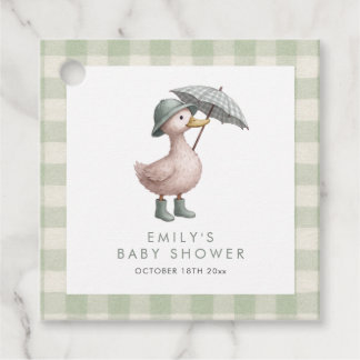 Little Duckling Gender Neutral Baby Shower Favour Tags