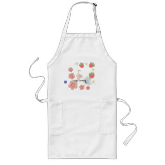 little duckling with strawberry a portray of sooth long apron