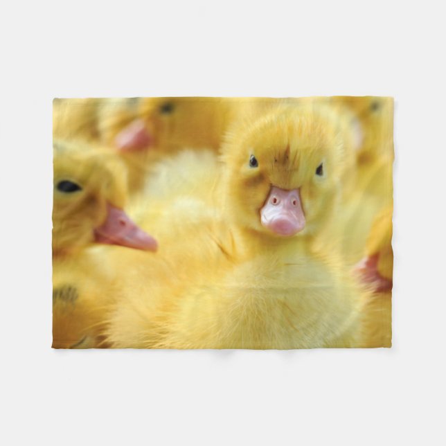 Little Ducks Fleece Blanket (Front (Horizontal))