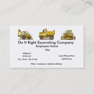 Little Dump Truck Business Cards