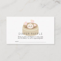 Little Dumpling Baby Shower Diaper Raffle Ticket