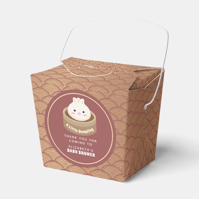 Little Dumpling Baby Shower Favour Box (Front Side)