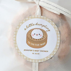 Little Dumpling Baby Shower Favour Stickers