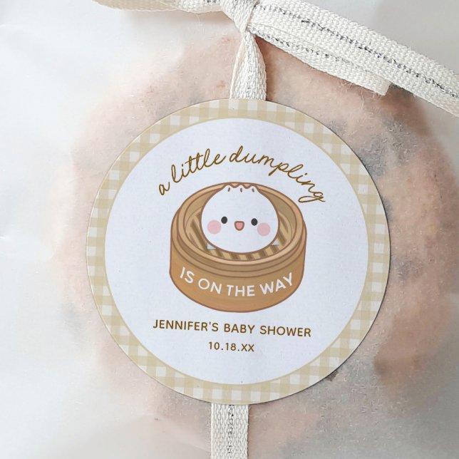 Little Dumpling Baby Shower Favour Stickers (Creator Uploaded)