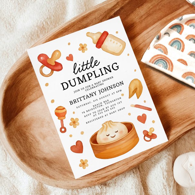 Little Dumpling Baby Shower Invitation (Creator Uploaded)