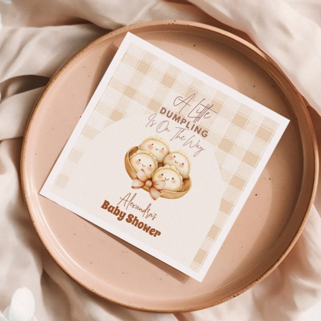 Little Dumpling Baby Shower Napkin (Creator Uploaded)