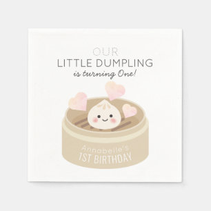 Little Dumpling Birthday Napkin