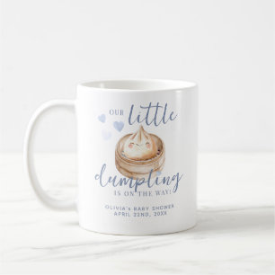 Little Dumpling Blue Watercolor Baby Shower Coffee Mug