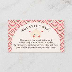 Little Dumpling Dim Sum Baby Shower Enclosure Card